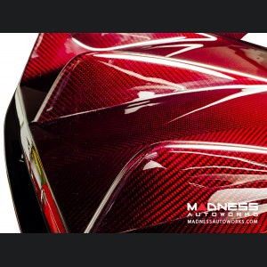 Alfa Romeo Giulia Rear Diffuser - Carbon Fiber - Quadrifoglio Model - Red Candy 