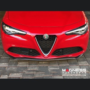 Alfa Romeo Giulia Front Spoiler - Carbon Fiber - Italia Style - Stile Italia - Base Model - V1 - One Piece Design 