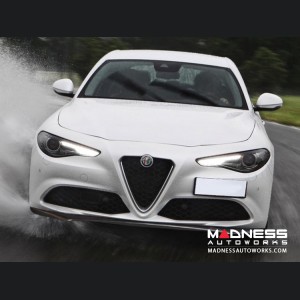 Alfa Romeo Giulia Front Spoiler - Carbon Fiber - Italia Style - Stile Italia - Base Model - V1 - One Piece Design 