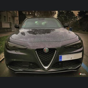 Alfa Romeo Giulia Front Spoiler - Carbon Fiber - Italia Style - Stile Italia - Base Model - V1 - One Piece Design 