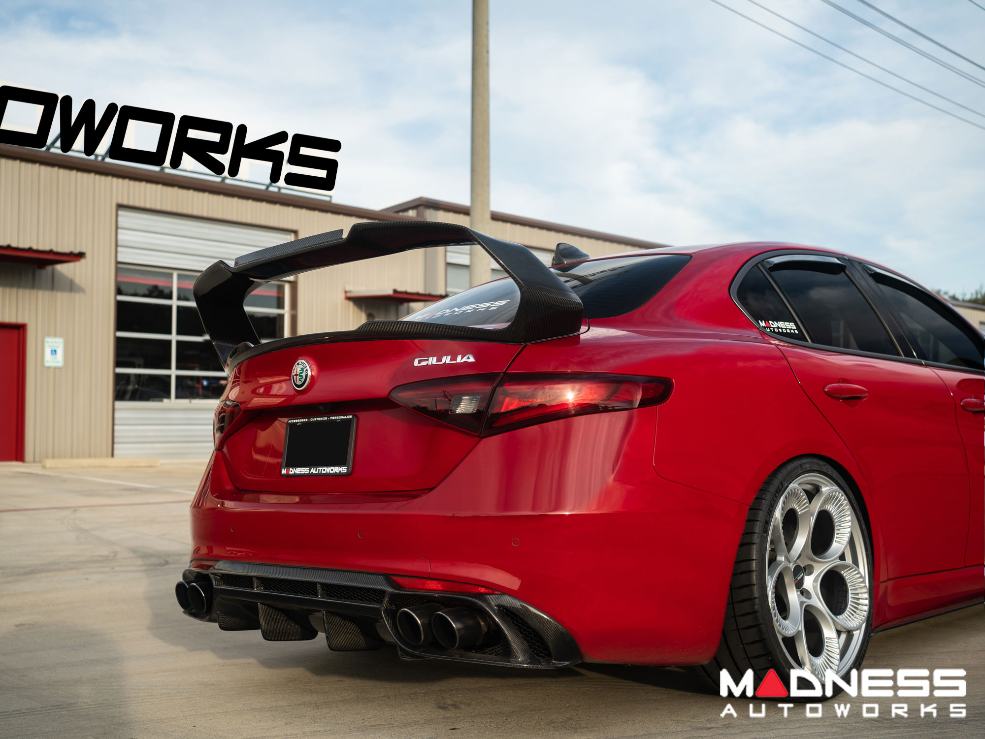 Alfa Romeo Giulia Rear Diffuser - Quadrifoglio - Carbon Fiber , ARGL-24 ...