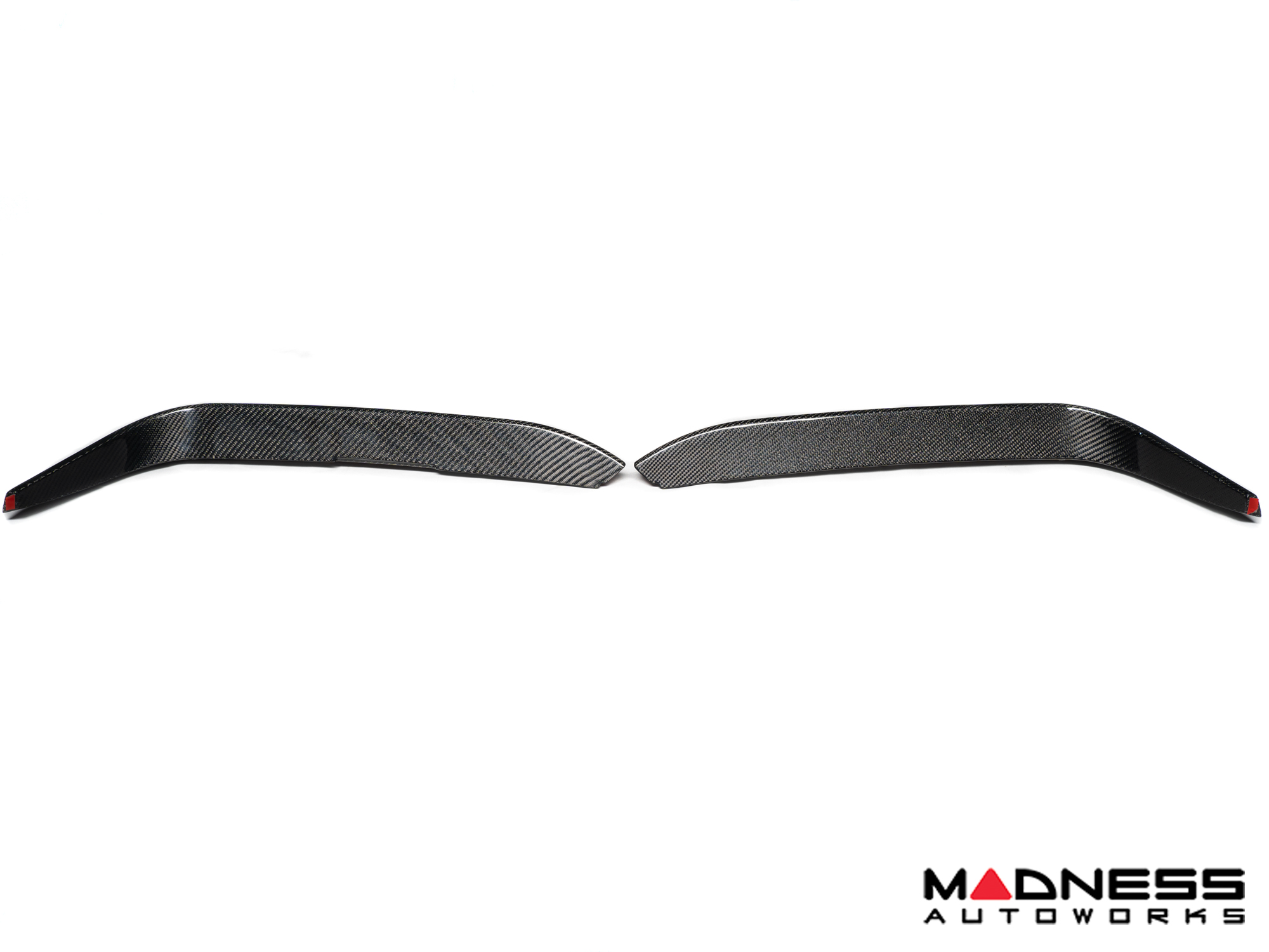 Carbon Fiber Front Fog Light Cover Trim For Alfa Romeo