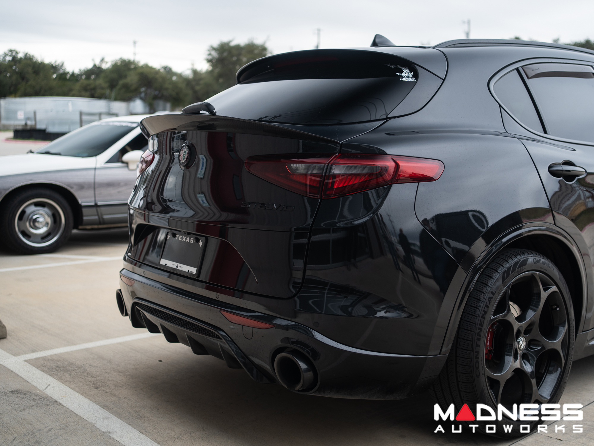 Alfa Romeo Stelvio Mid Spoiler - Carbon Fiber - , AML-LYJ008 for Alfa Romeo